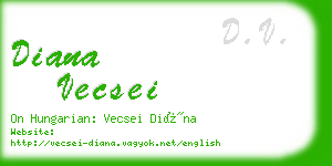 diana vecsei business card